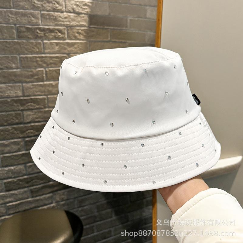 Fashion New Gypsy Star Hot Diamond Fisherman Hat Children's Simple Sunshade Sunscreen Hat Leisure Travel Basin Hat
