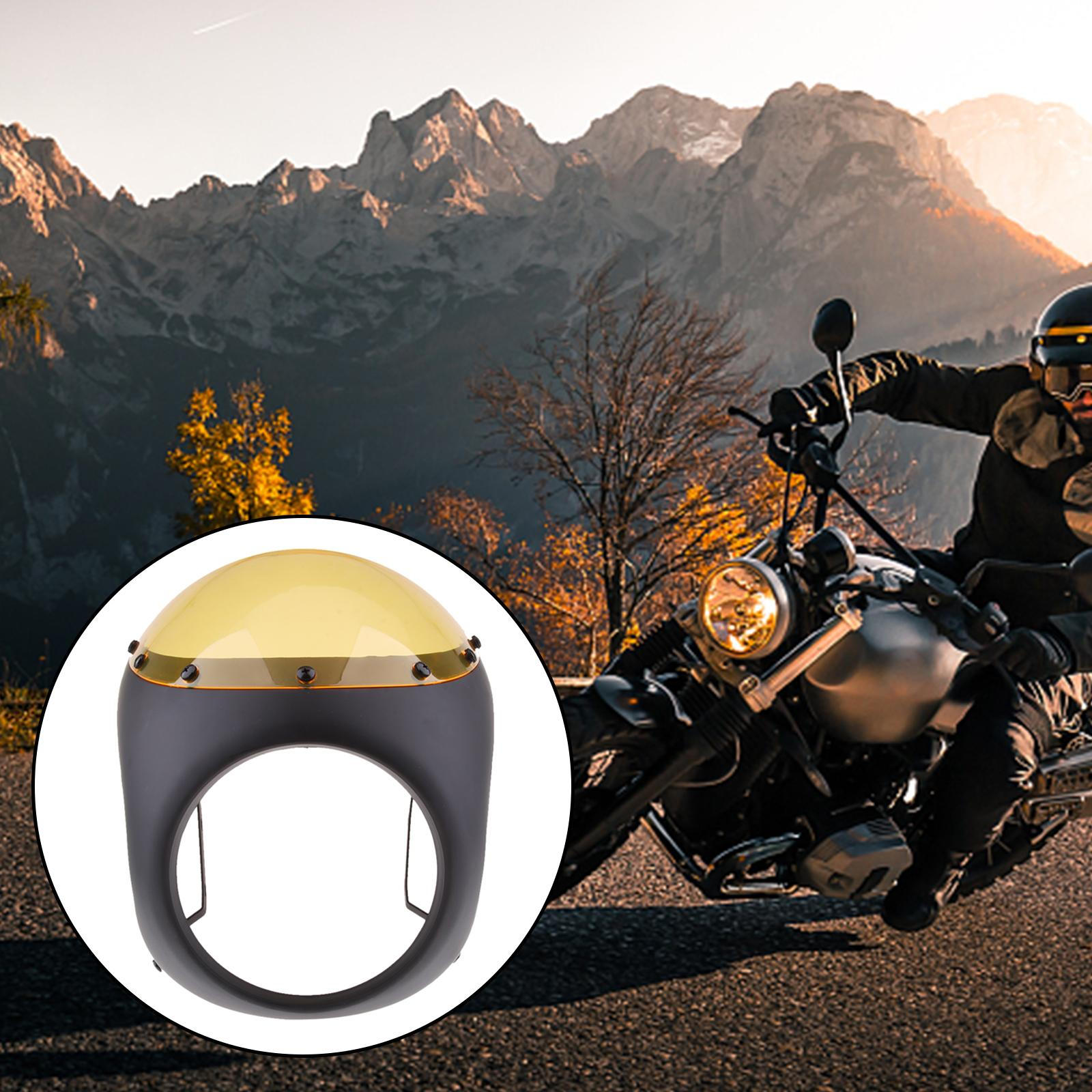 

Headlight Fairing Windshield For racer Matt Black