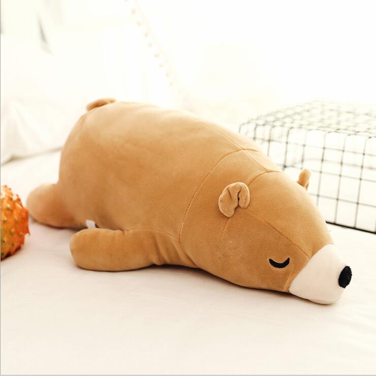 

35-110CM Kawaii Dressing Polar Bear Plush Doll Soft Stuffed Sleeping Bear Pillow Animal Plush Toys Cartoon Gifts 35cm