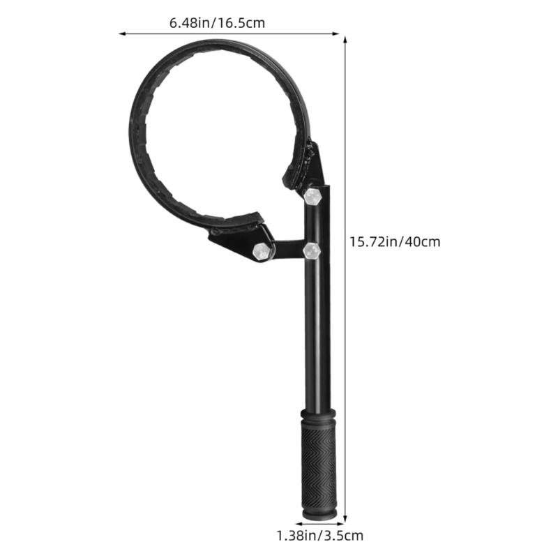 Air Dryer Canister Removal Tool Steel Truck Maintenance Wrench with Textured Long Handle for 130-145mm Filter Replacement
