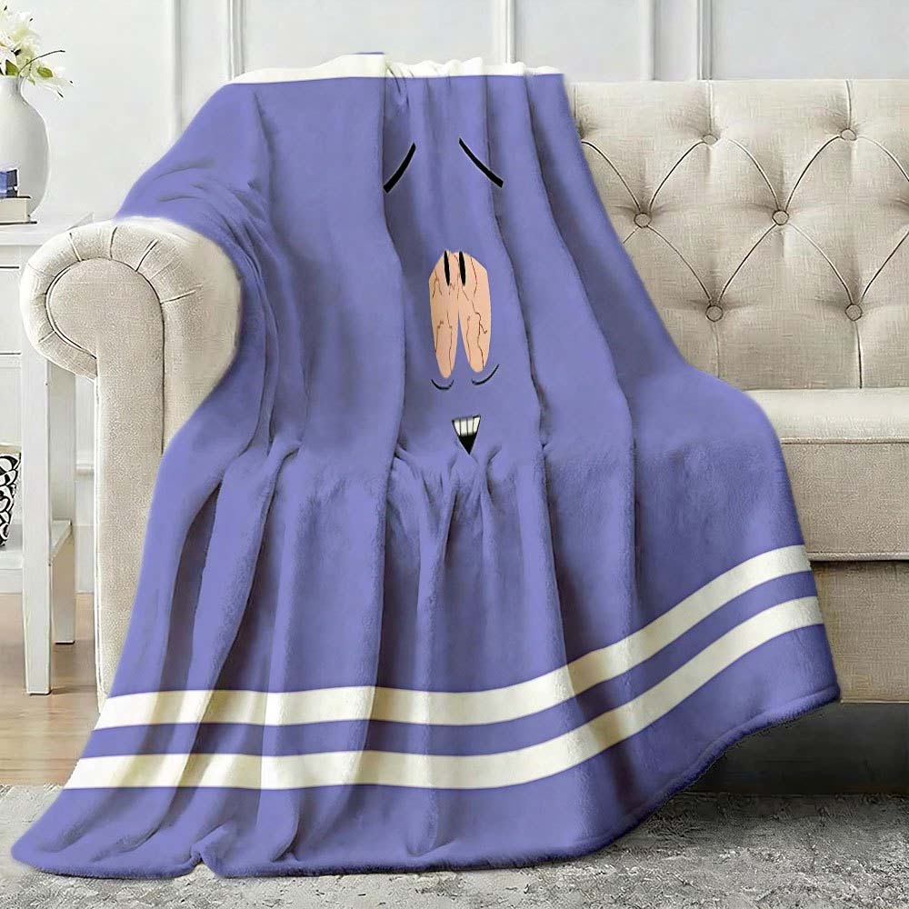 1pc South Park Towelie Themed Flannel Throw Blanket for Home Decor and Cozy Lounging