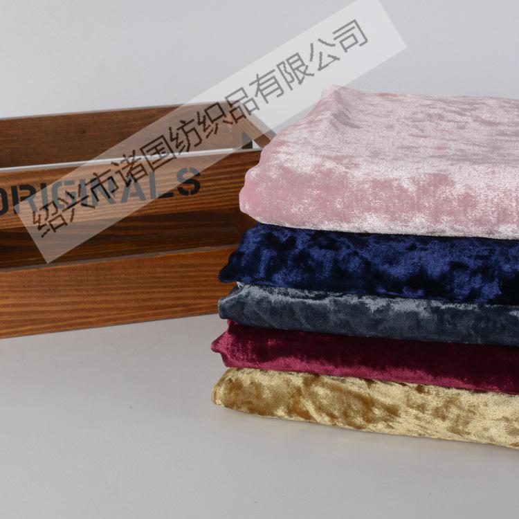 Fashion Ice Flower Velvet Weft Knit Gold Diamond Velvet – 30+ Color Options for Candy Bag Fabric