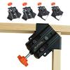 1/2/4 PCS Stainless Steel Woodworking Clamp Tool Right Angle Clip Photo Frame Clip Wood Corner Clamps for Wood Panel Splicing