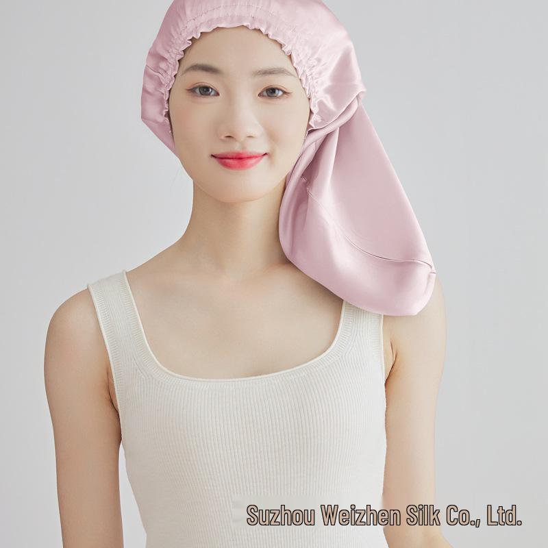 Yama %100 Dut İpeği Uyku ve Saç Bakım Fırfırlı Kenarlı Bone