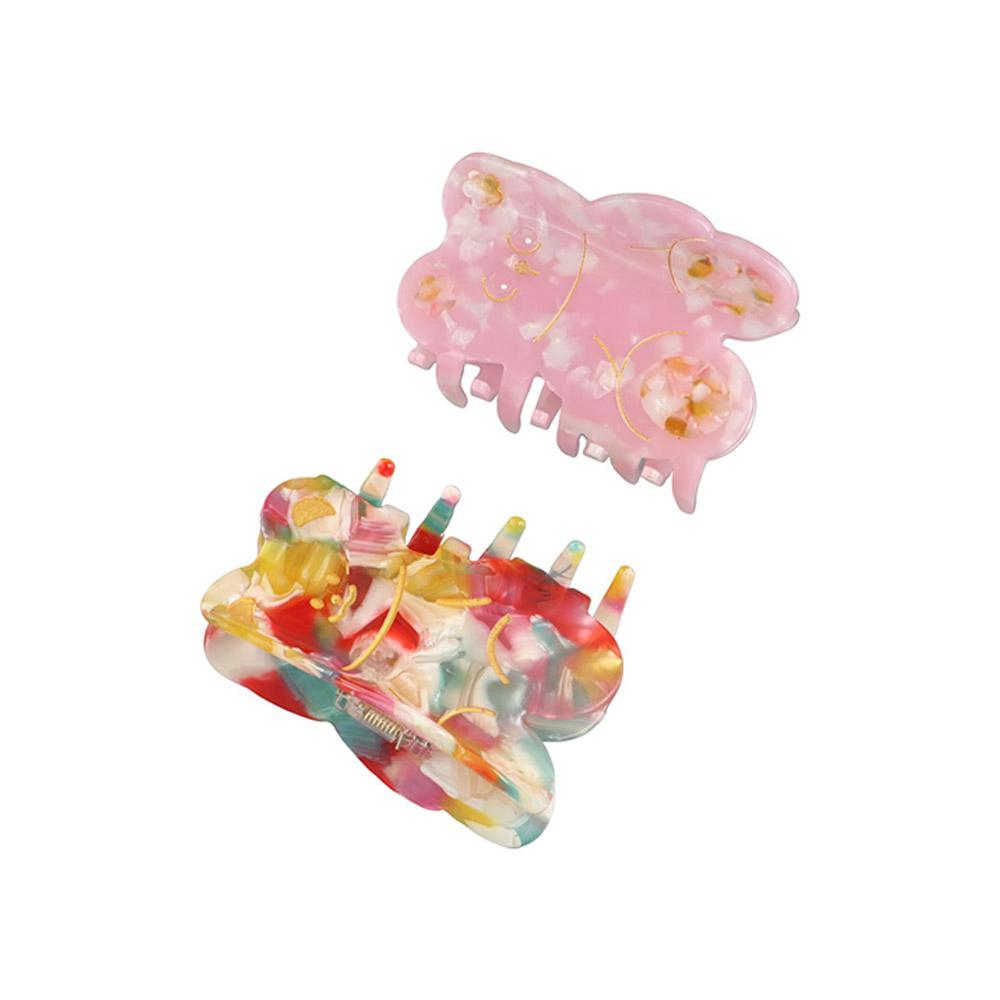 

Acetic Acid Acetate Shark Clip Animal Animal Hair Clip Cute Cartoon Bear Hair Claw Daily разноцветный