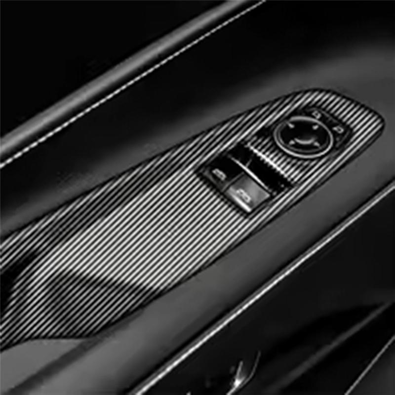 For  Corvette C8 Front Door Window Lift Switch Cover Inner Armrest Panel Sticker High Equipment
