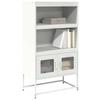 VidaXL Highboard White 68x39x123 Cm Steel, Cabinet, Storage Cabinet, Highboard, Sideboard, Tall Cabinet, 853373
