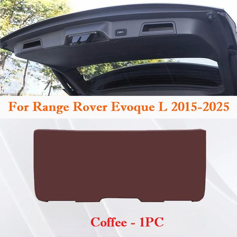 For Land Rover Range Rover Evoque L 2015-2026 Car Trunk Door Leather Anti Kick Pad Tailgate Protective Mat Interior Cargo Liner