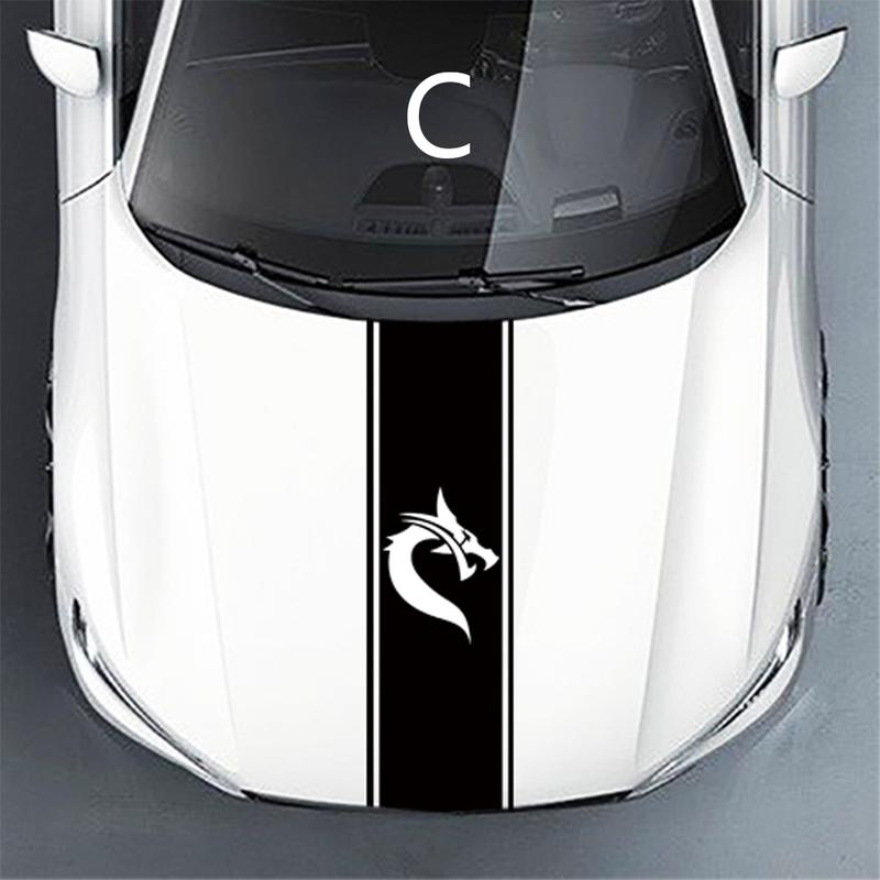 Car Hood Stripe Stickers Racing Style Sticker  Universal Auto Modified Accessories Decor Decals Auto Accessories