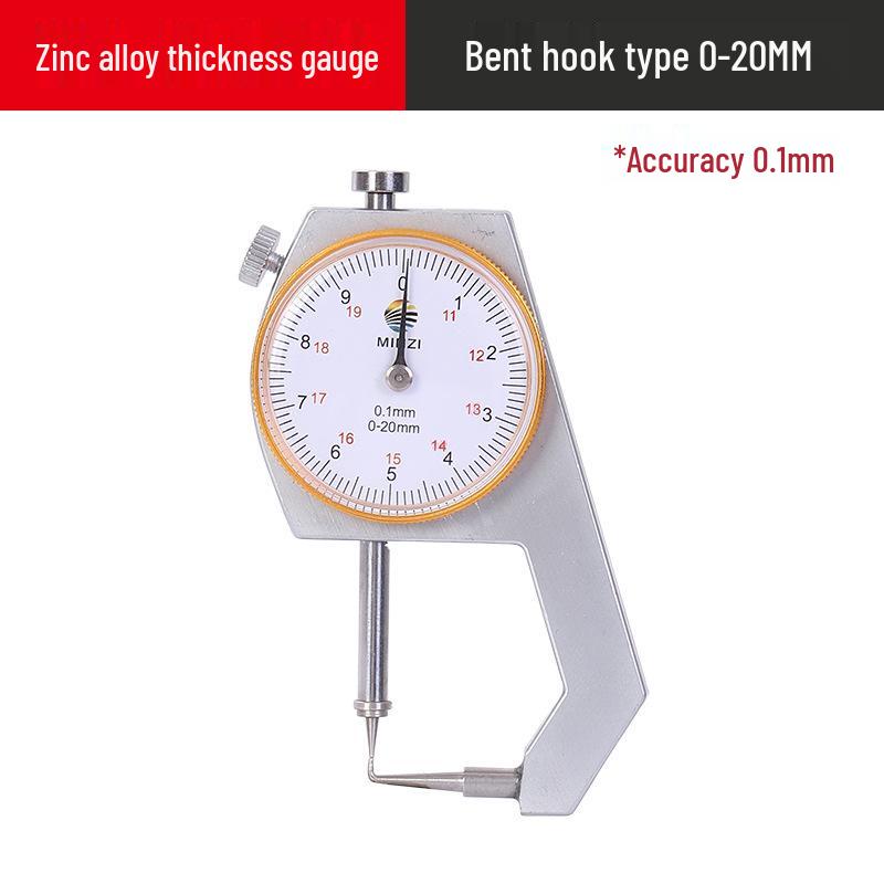 High Precision Digital Micrometer: Steel Pipe & Flat/Bent Pointed Head Thickness Gauge