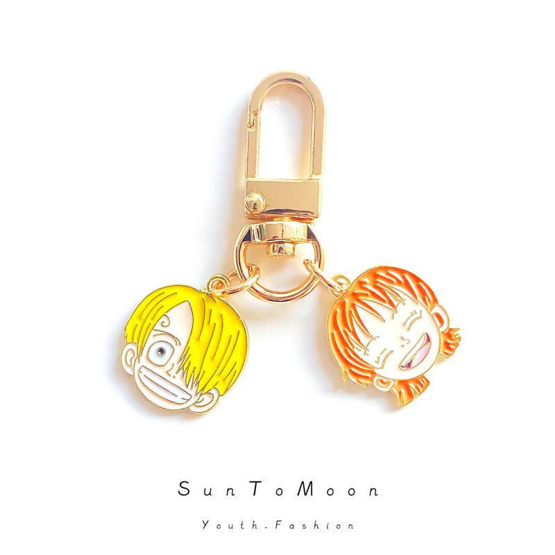 ONE PIECE Schlüsselanhänger Monkey D. Luffy Nami Anime Zubehör Bluetooth Headset Anhänger Zierlich Mode Spielzeug Schmuck Geschenk für Freunde