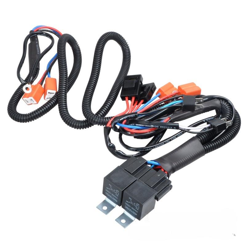 1.6M H4 Headlight 4 Headlamp Relay Wiring Harness Car Light Bulb Socket Plug For Car Auto Headlight Accessories