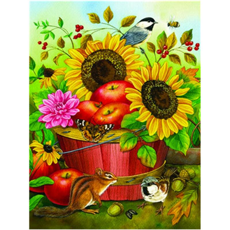 5D bricolaj pictură cu diamant floarea soarelui kit punct de cruce complet broderie mozaic flori imagine de strasuri cadou Home Decor