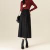 Xin Ge Gestrickter Chenille Midirock - Damen Herbst/Winter Schlankmachender A-Linien Bodycon