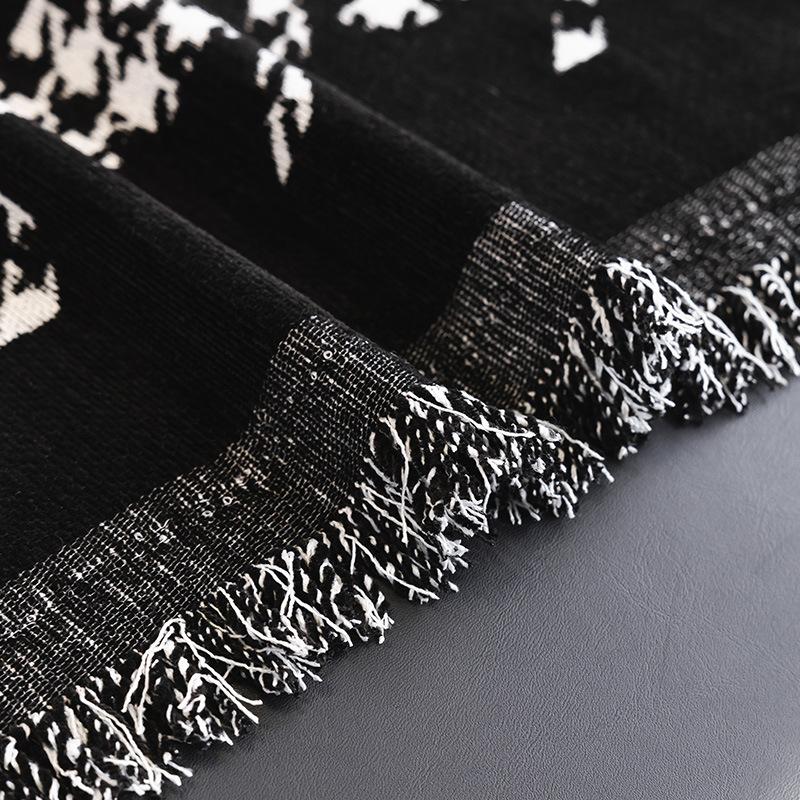 New Sofa Cover One-Piece All-Inclusive Sofa Cushion Oversized Anti-Cat Scratch Black Dirt-Resistant Sofa Cover