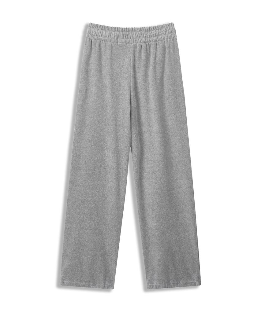 Deodeulimeo Soft Velvet Sweatpants Melange Gray