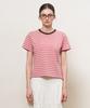 GENERALIDEA Color Block Stripe Short Sleeve T-Shirt [Pink] / Gf2Lts522