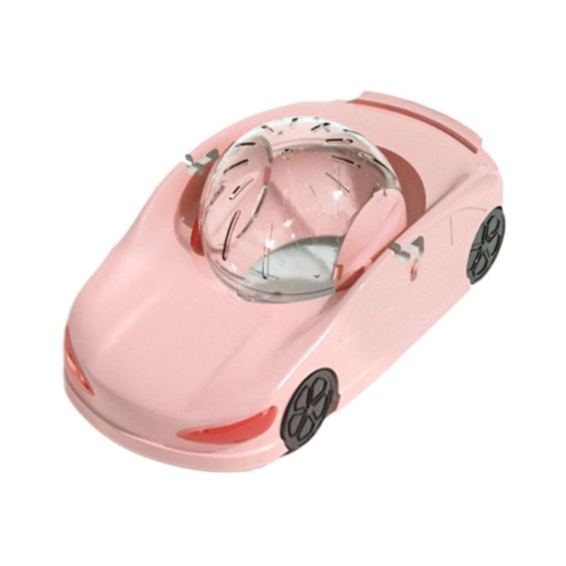 Small Pet Hamster Running Ball Car Shape Exercise Toy Household Running Jogging Toy Hamster Running Toy розовый