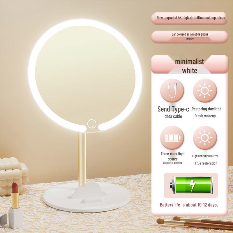 oeny LED Makeup Mirror with Storage