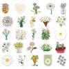 50 Cute Daisy Cartoon Flower Stickers - DIY for Phone Cases or Luggage, 50 Sheets