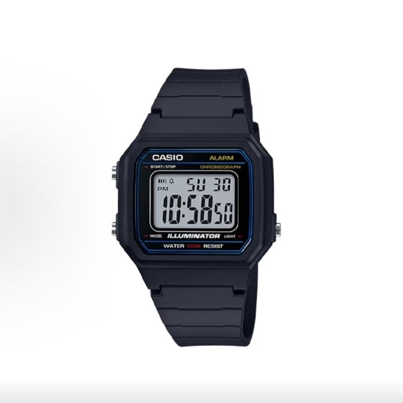CASIO Customized watch modified series classic retro small square watch fashion trend waterproof 50 meters W-217H-1AVDF QiangSeBiaoDai