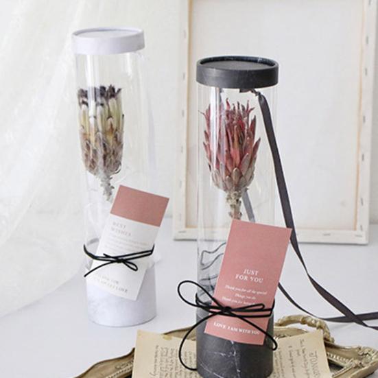 Blumen-Geschenkbox Tragbar Transparentes PVC Exquisite Blumen-Präsentationsbox Partyzubehör