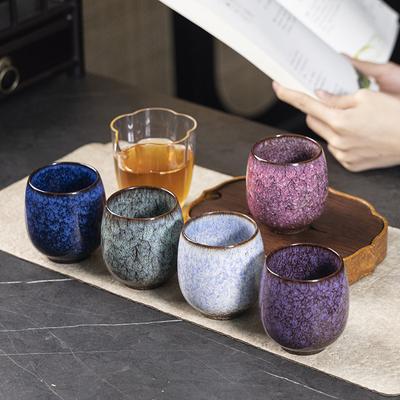Japanese Style Ceramic Tea Cup Kiln Transformation Household Kung Fu Tea Cup Personal Single Cup Water Mugs Drinkware 150ml New