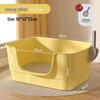 Extra-Large Splash-Proof Semi-Enclosed Cat Litter Box for Maine Coons