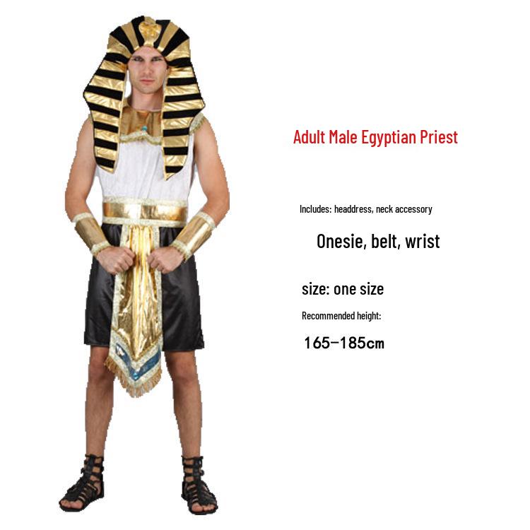 Ancient Egyptian Pharaoh & Queen Costume for Adults: Male & Female Nile River Attire for Halloween