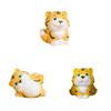 Tiger Wooden Carving Small Figurine Handcrafted Animal Decor For Kids And Gifts