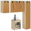 5 Piece Bathroom Cabinet Set Sonoma Oak Finish 43 x 11.5 x 60.5 cm