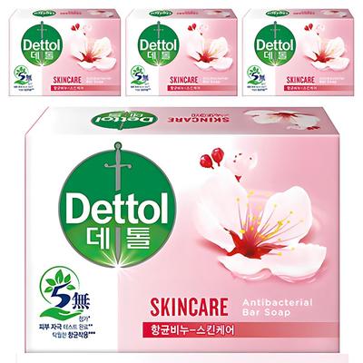 Huidverzorgende badzeep bloemengeur, 100g, 4 stuks