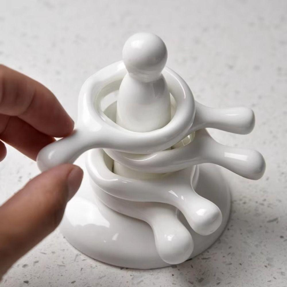 6pcs Ceramic Chopsticks Rack Home Ornament Spoon Rest New Chopstick Holders Dining Table Decoration