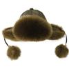 Mao Mao Lei Feng hat women's thickened warm hairball ear protection hat winter velvet imitation fur fox hair northeast cotton hat