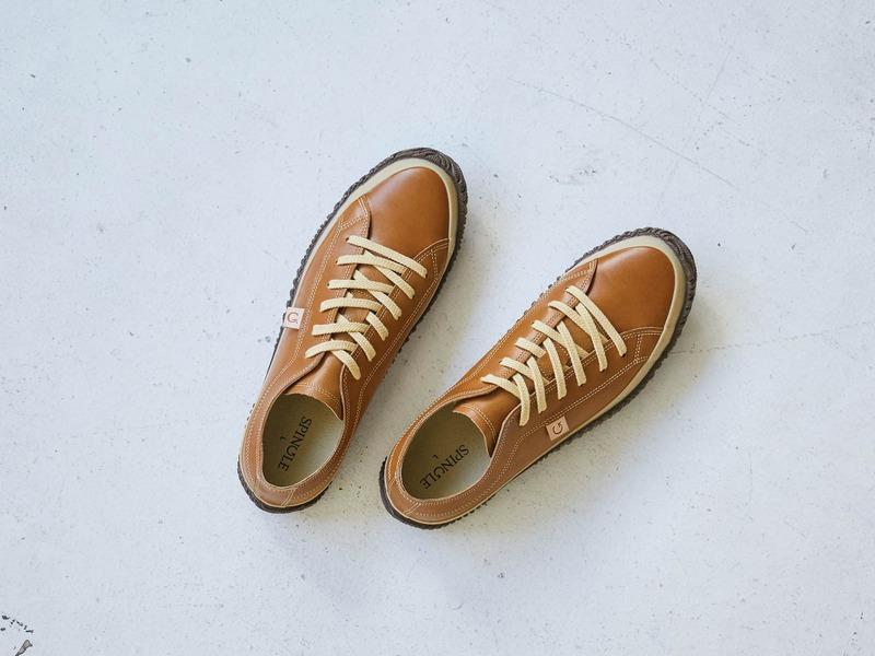 Spingle Handmade Kangaroo Leather Sneakers Spm-Light Brown