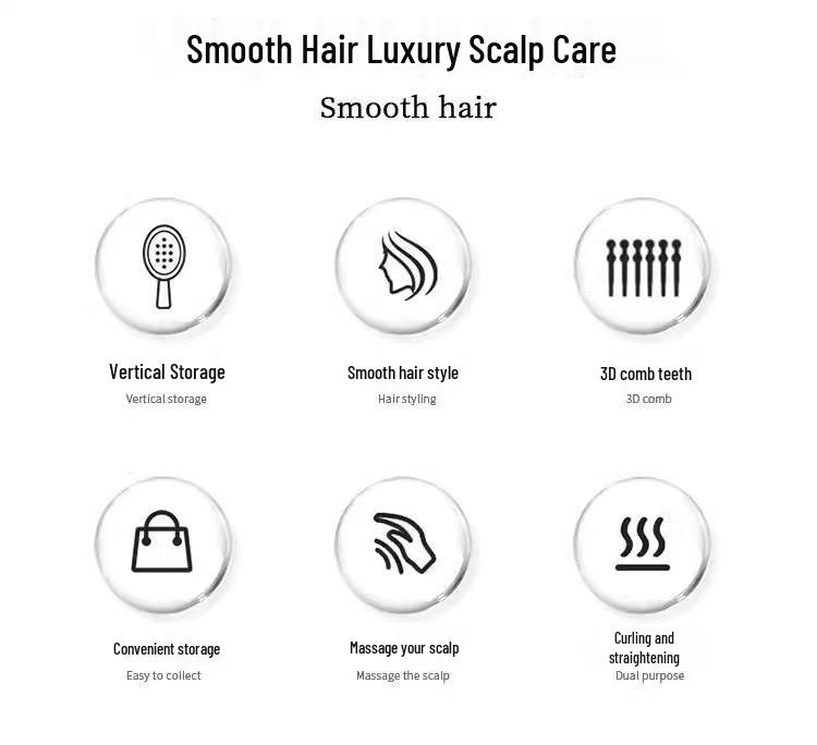 Air Cushion Scalp Massage Comb: For Men & Women, Fluffy Styling, Home Use