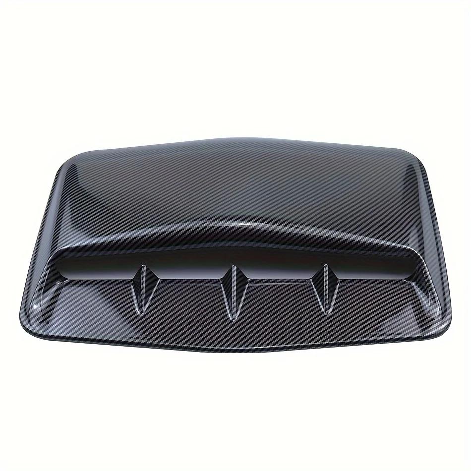 Universal Auto Luftauslass Haube Carbon Faser Motorhaube Basis Dekorative Abdeckung mit Band Außen Haube Auto Luft Intak Scoop Zubehör