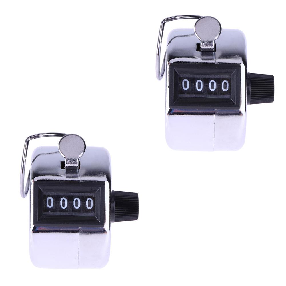 4 Digit Number Hand Held Tally Counter Digital Golf Clicker Manual Training Counting Counter Digit Mechanical Counter