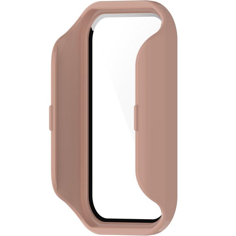 2in1 Case + Tempered Glass for Xiaomi Redmi Band 2 / Xiaomi Smart Mi Band 8 Active, Pink