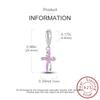 New In Copper Pink Eternal Cross Pendant Charms Jewellery Fit Original Bracelet For Women Diy Gift Fashion