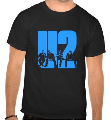 U2 U 2 Rock Music Logo Black Tshirt 1014