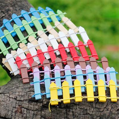 10 cm mini koka žogs DIY miniatūra pasaku dārza koka barjera leļļu namiņa vitrīna figūriņas Amatniecības mājas dekorēšanas piederumi