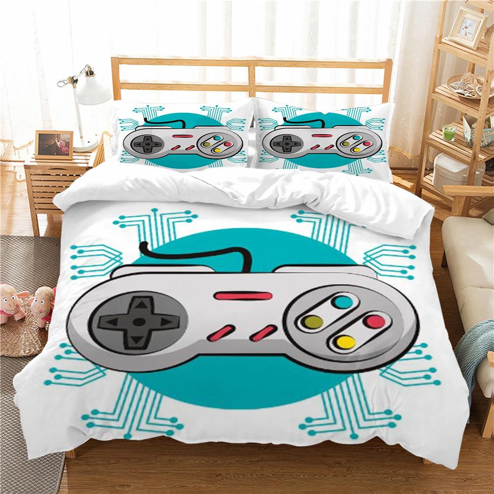 

Постельные принадлежности Комплекты Дышащий футбольный дизайн 2/3шт Удобный пододеяльник Комплект Моющееся постельное белье Кровать Чемодан Наволочка Single 135x200cm