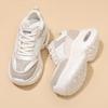 Plateauschuhe Damen Herbst Neu Mode Poliert Atmungsaktives Netz Erhöhend Sport- und Freizeitschuhe