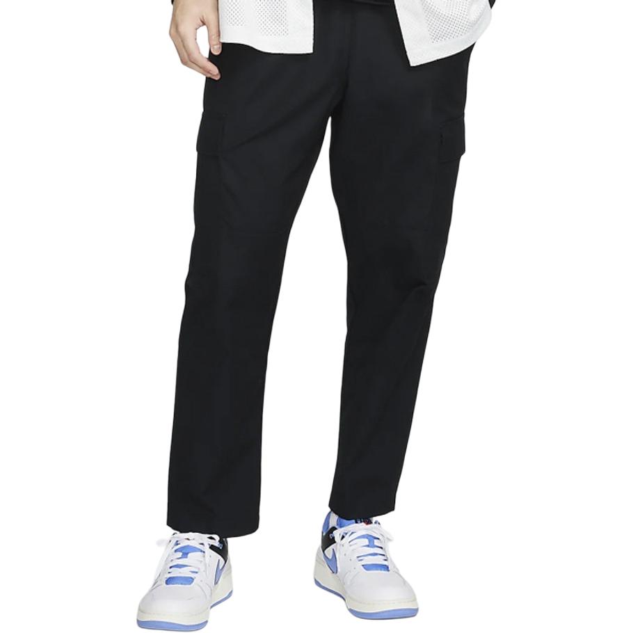 Nike Solid Color Elastic Waist Casual Cargo Pants Men Bottoms Black FZ4731-010