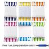 Inflatable Foldable Floating Row Swimming Pool Party Water Hammock Air Mattresses Pvc Stripe Water Floating Inflatable Mat