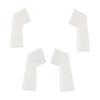 RVs Gutter Spouts Gutters For Gazebo RVs Roof Drip Edge 2 Left And 2 Right White Gutter Extender Guide