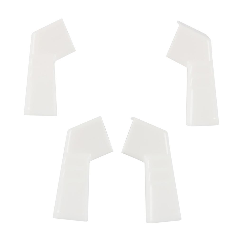 RVs Gutter Spouts Gutters For Gazebo RVs Roof Drip Edge 2 Left And 2 Right White Gutter Extender Guide