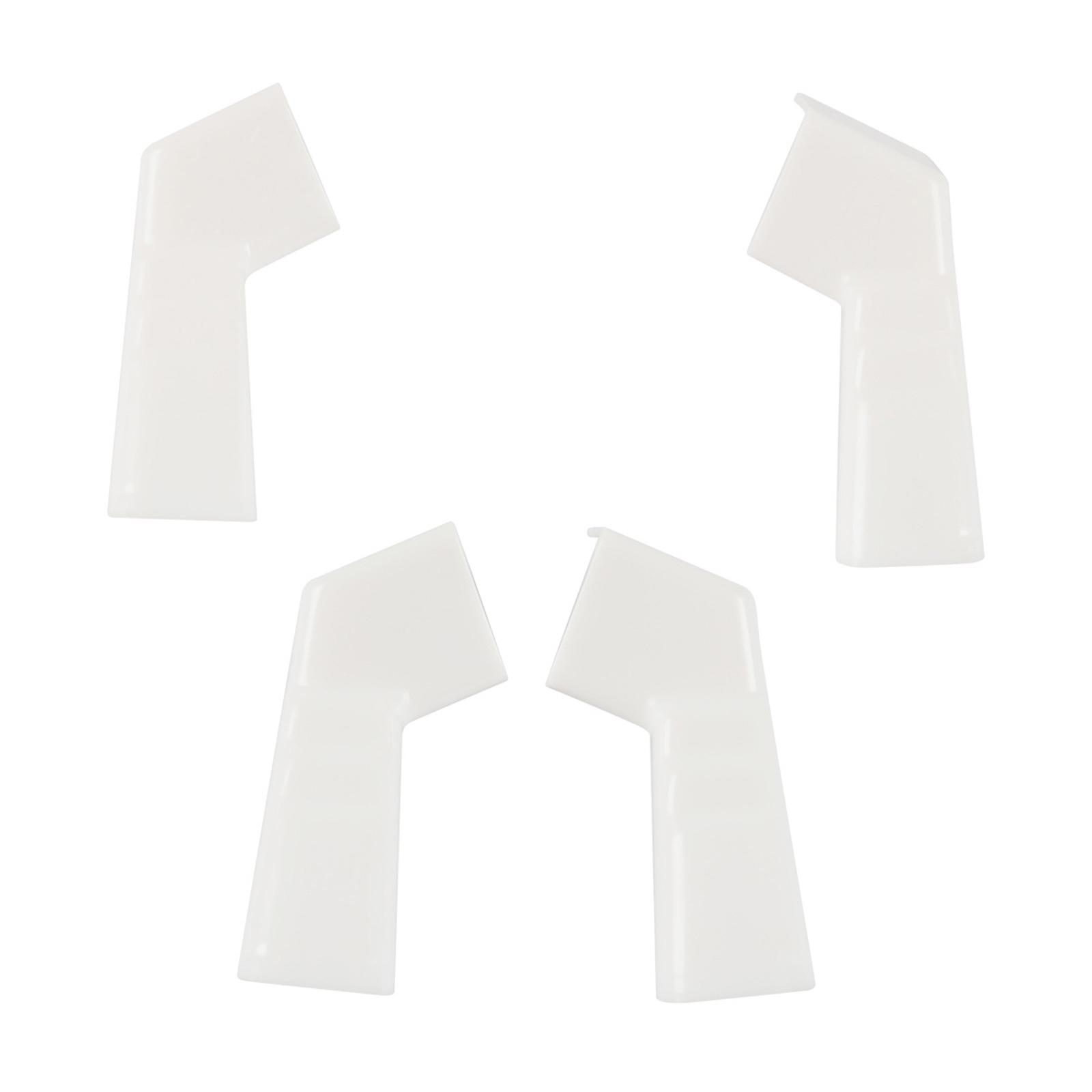 

RVs Gutter Spouts Gutters For Gazebo RVs Roof Drip Edge 2 Left And 2 Right White Gutter Extender Guide 1 білий