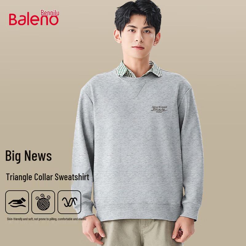 Baleno Men's Oversize Long-Sleeve Graphic Sweatshirt